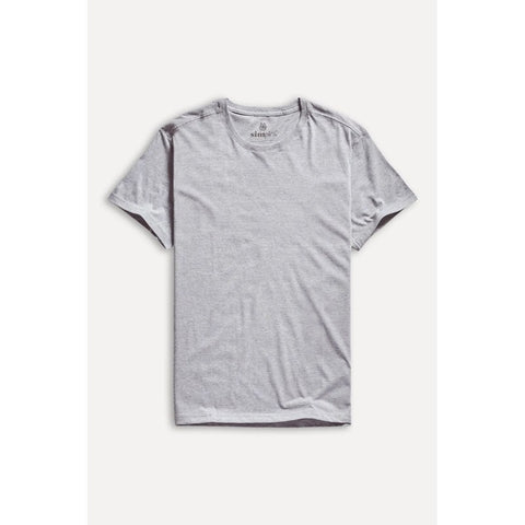 CAMISETA MC MASC SIMPLES CINZA MESCLA