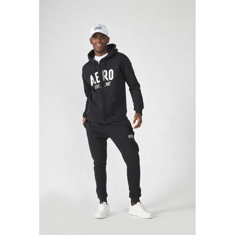 MOLETOM ABERTO MASCULINO AEROPOSTALE PRETO
