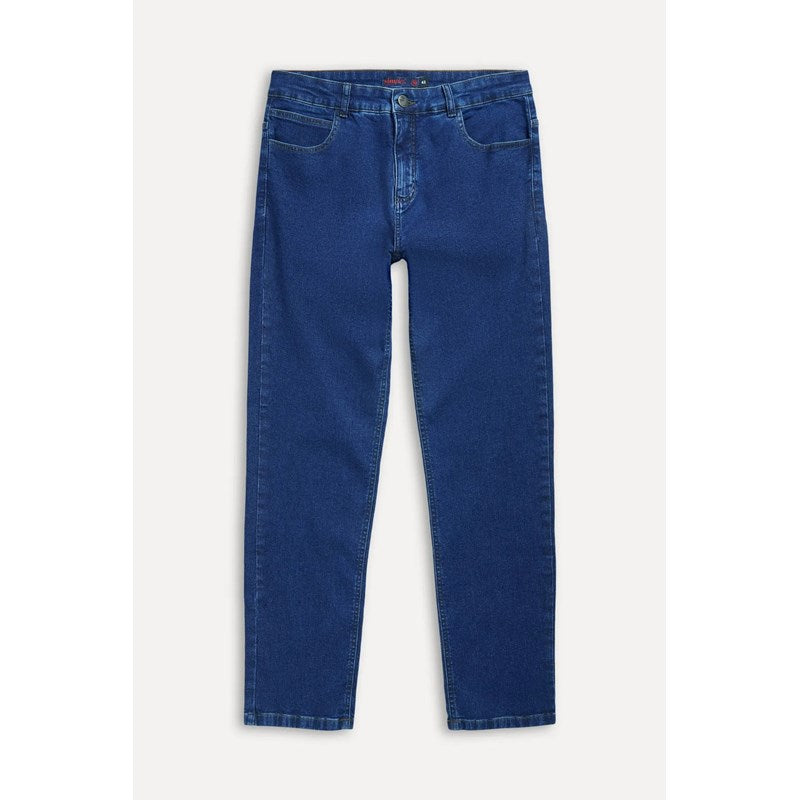 CALCA MASC JEANS 5 POCKETS SIMPLES AZUL ESCURO