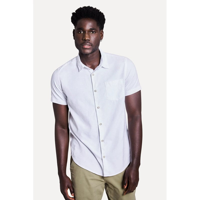 CAMISA MASC MC OXFORD SIMPLES BRANCO