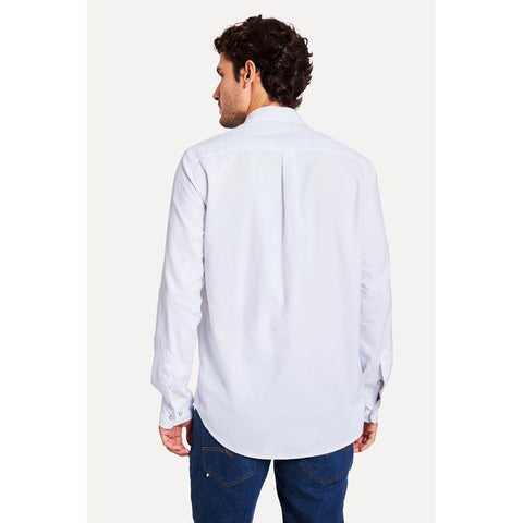 CAMISA MASC ML OXFORD SIMPLES BRANCO