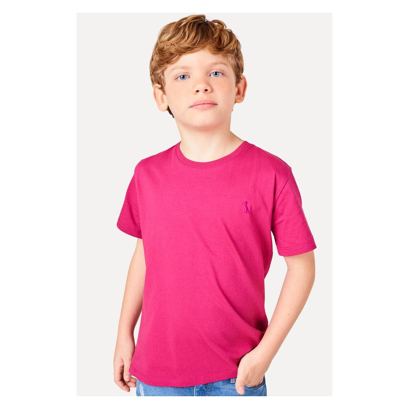 CAMISETA RESERVA MINI CARECA BASICA MAGENTA