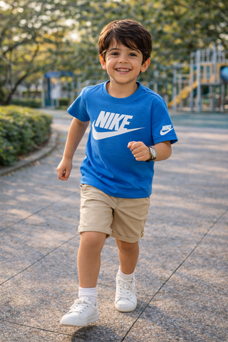 CAMISETA NIKE KIDS MAS FTR EVERGREEN AZUL CLARO B9F