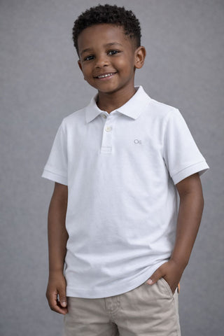 POLO OGOCHI KIDS MC ESSENCIAL LISA 0001 BRANCO