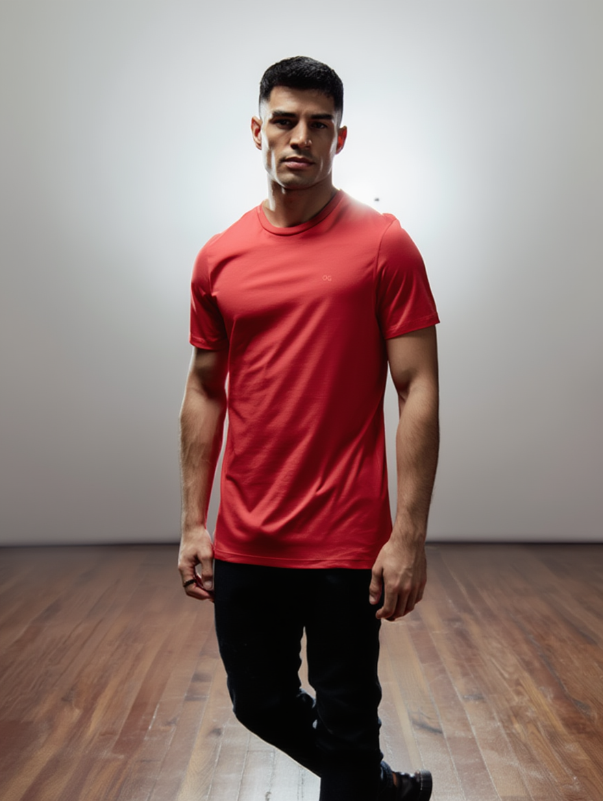 CAMISETA MAS MC ESSENCIAL OGOCHI VERMELHO 0045