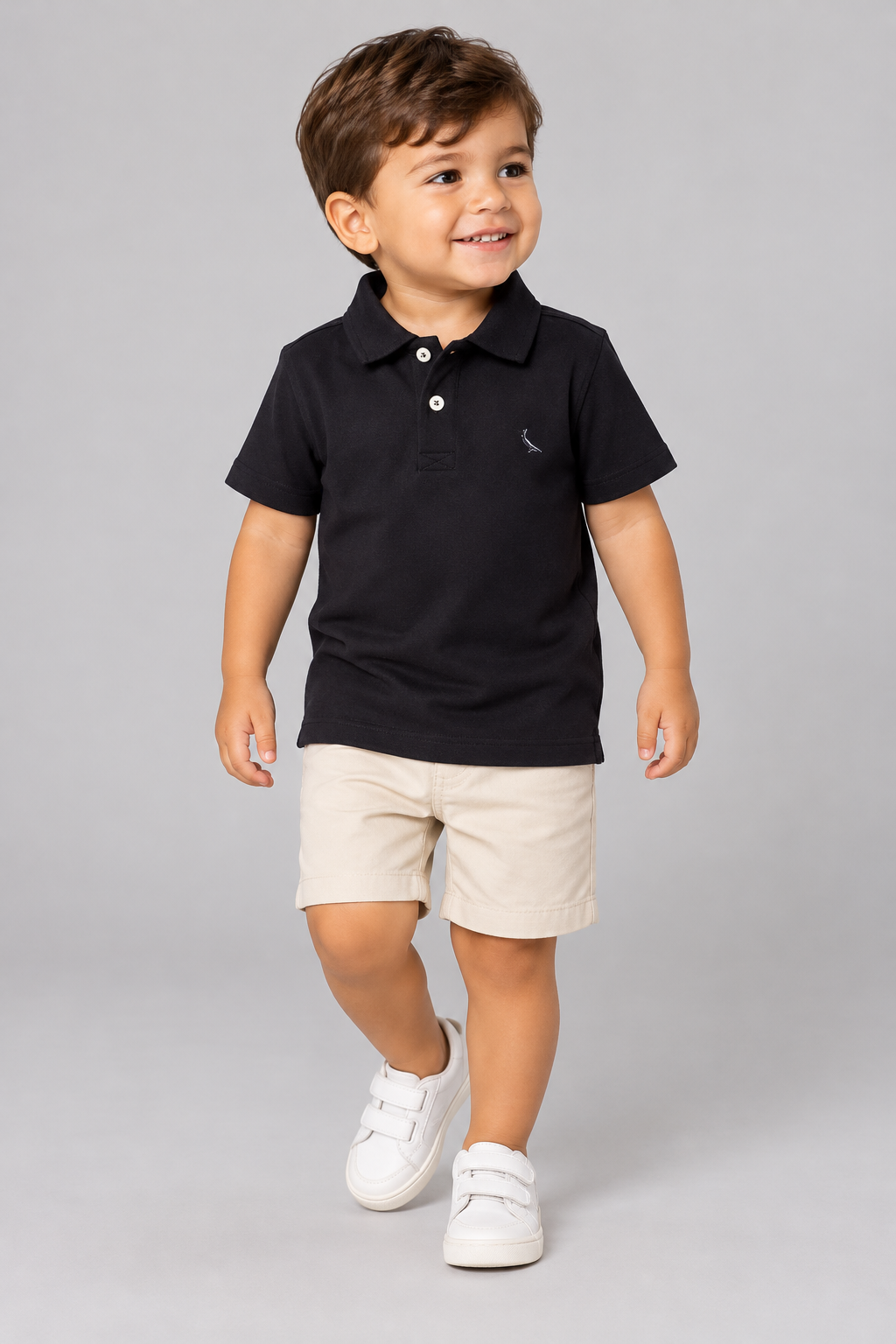 POLO RESERVA MINI SM ATC LISA PRETO