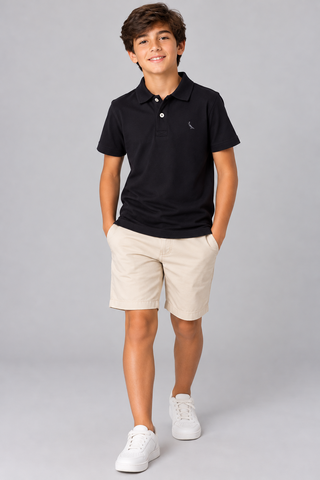 POLO RESERVA MINI SM ATC LISA PRETO