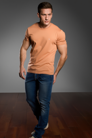 CAMISETA MAS MC ESSENCIAL OGOCHI CARAMELO 0082