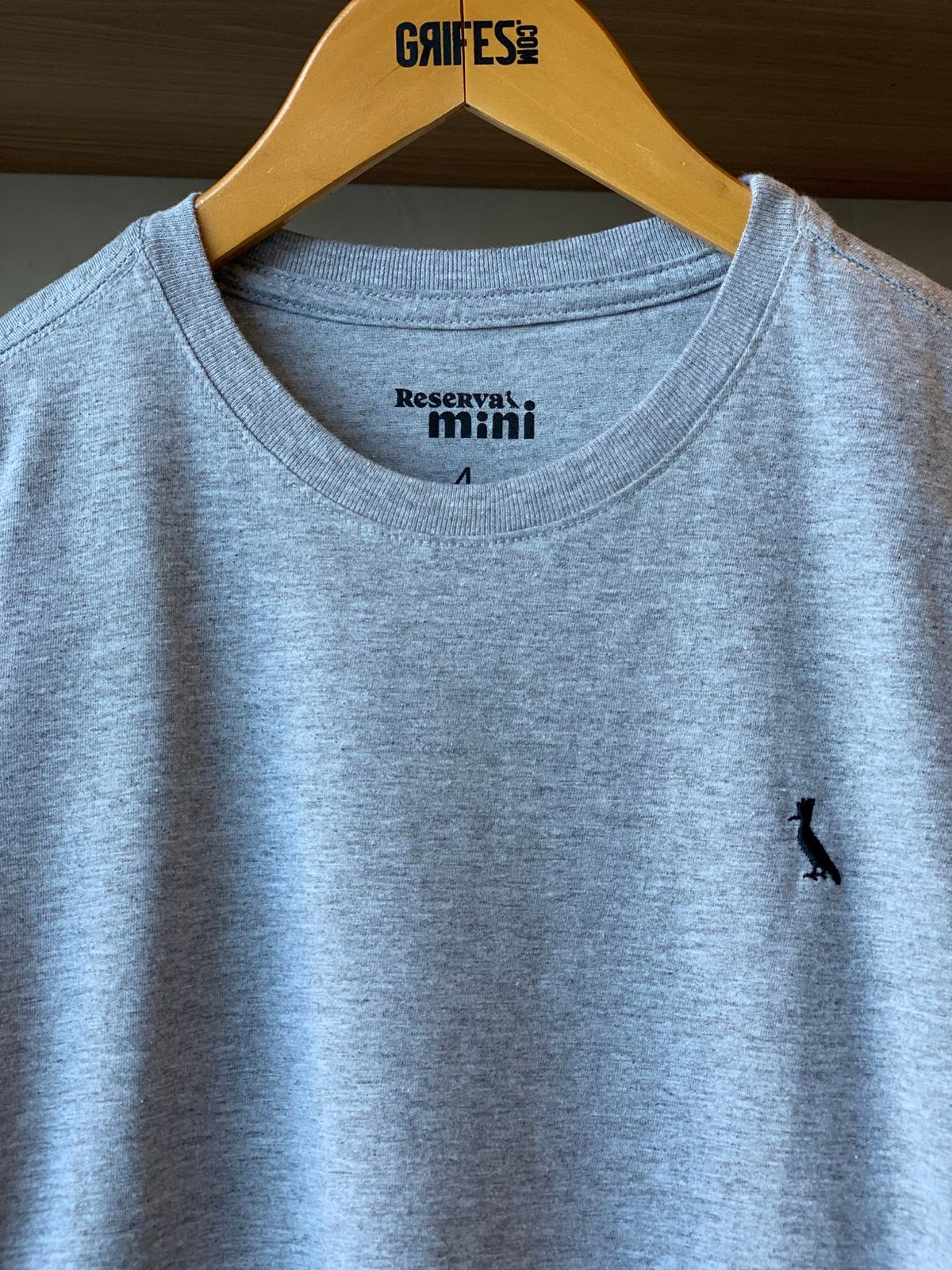 CAMISETA RESERVA MINI MAS SM PARIS CINZA MESCLA