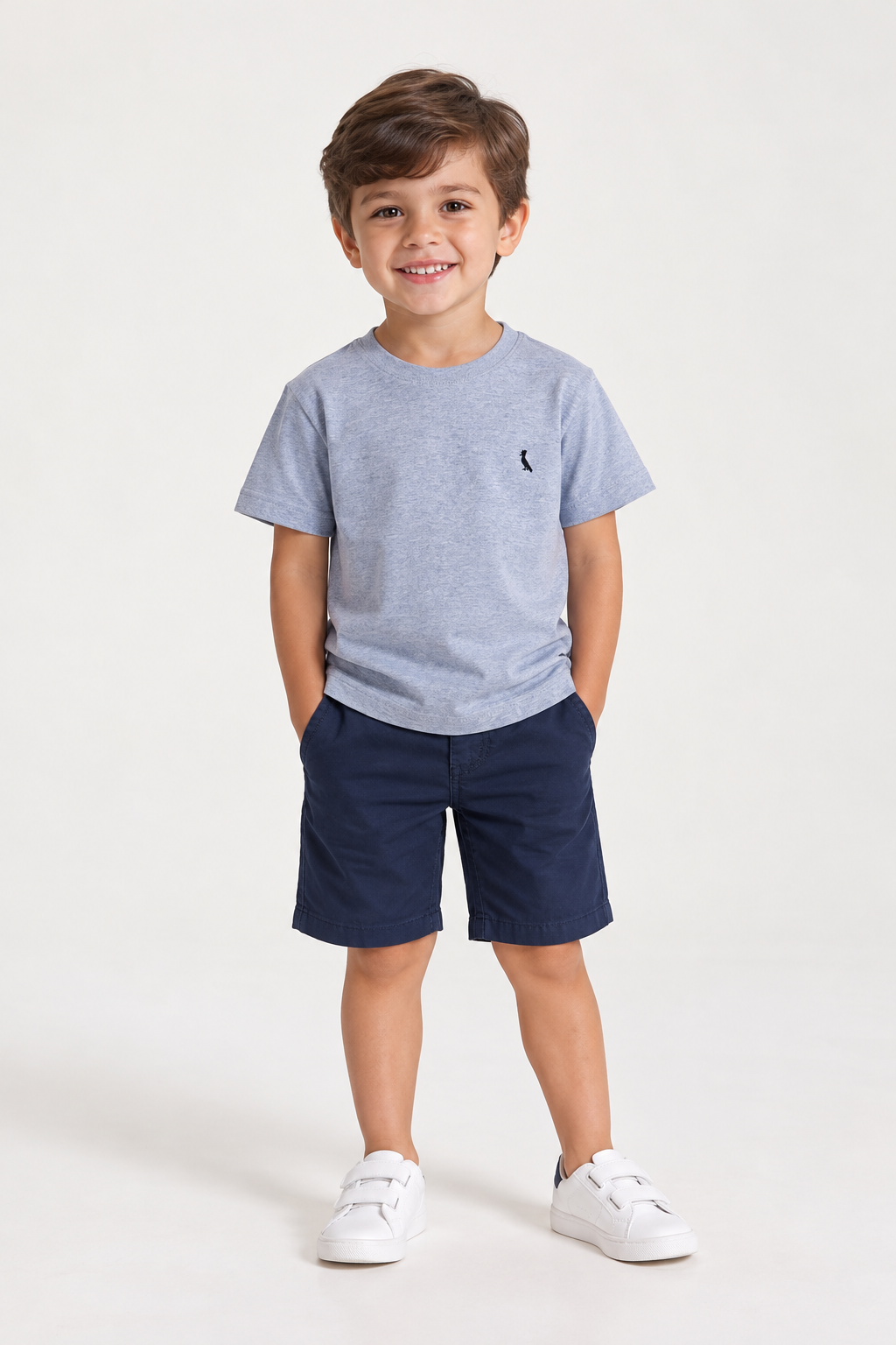 CAMISETA RESERVA MINI MAS SM PARIS CINZA MESCLA