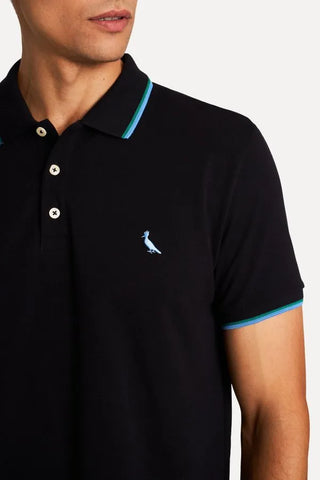 POLO RESERVA MAS MC FRISO DUPLO PRETO