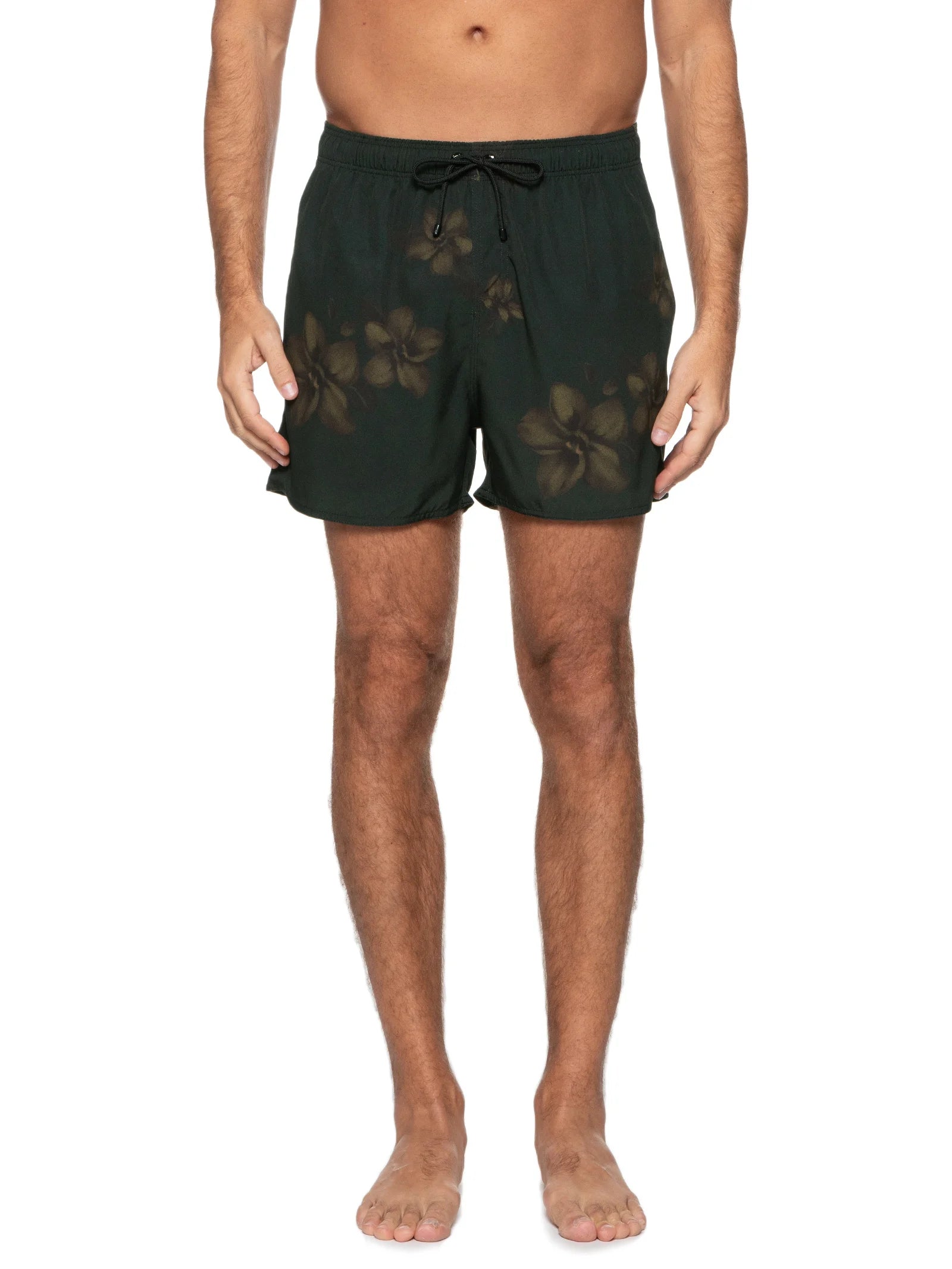 NOVO SHORT PRAIA RSV MAS EST CAMP FLOWERS PRETO