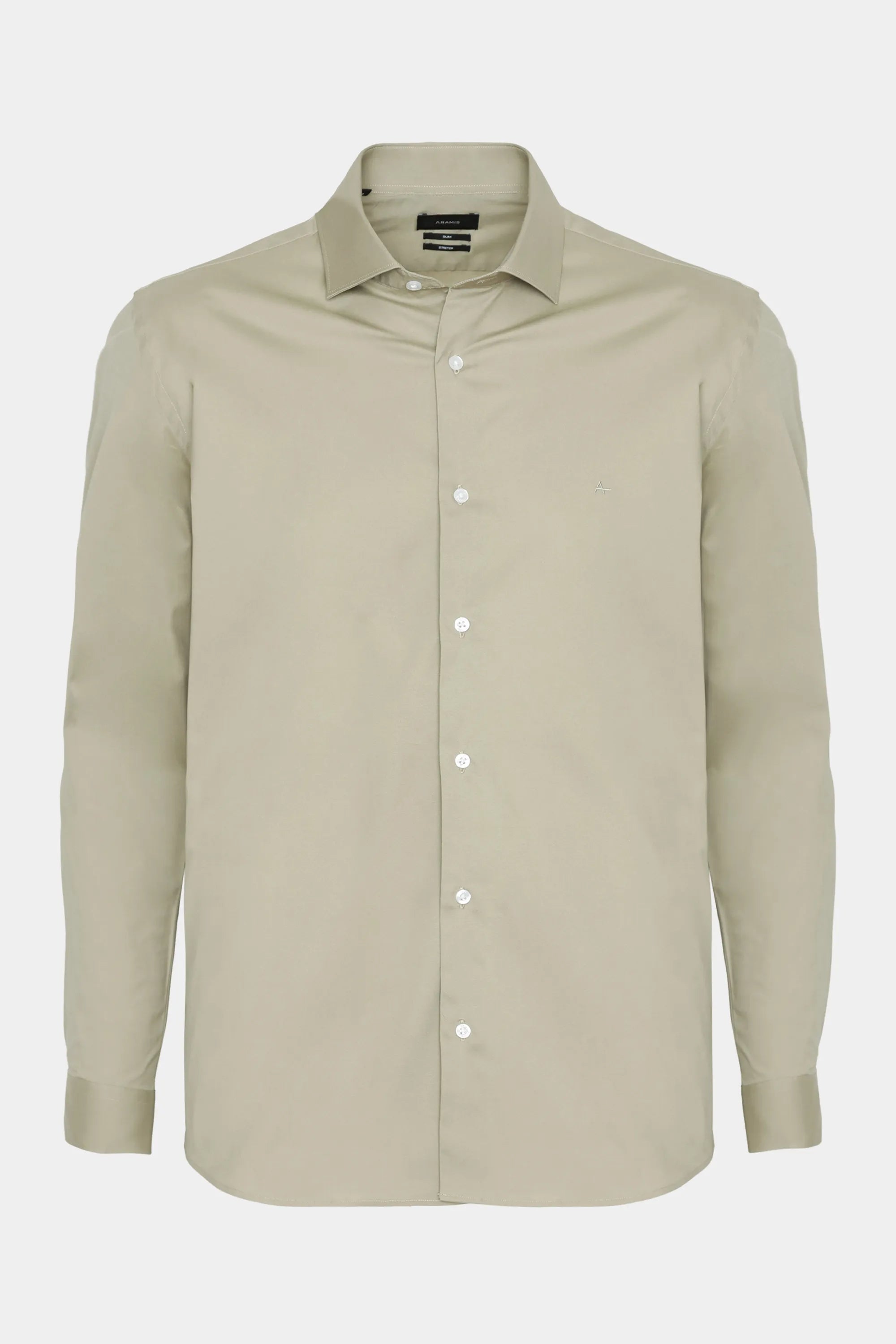 CAMISA MAS ML SLIM TRICOLINE STRETCH CAQUI