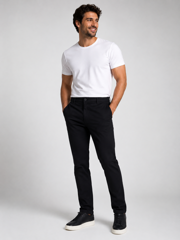 CALCA MAS COLOR CHINO CLASSICA ARAMIS PRETO