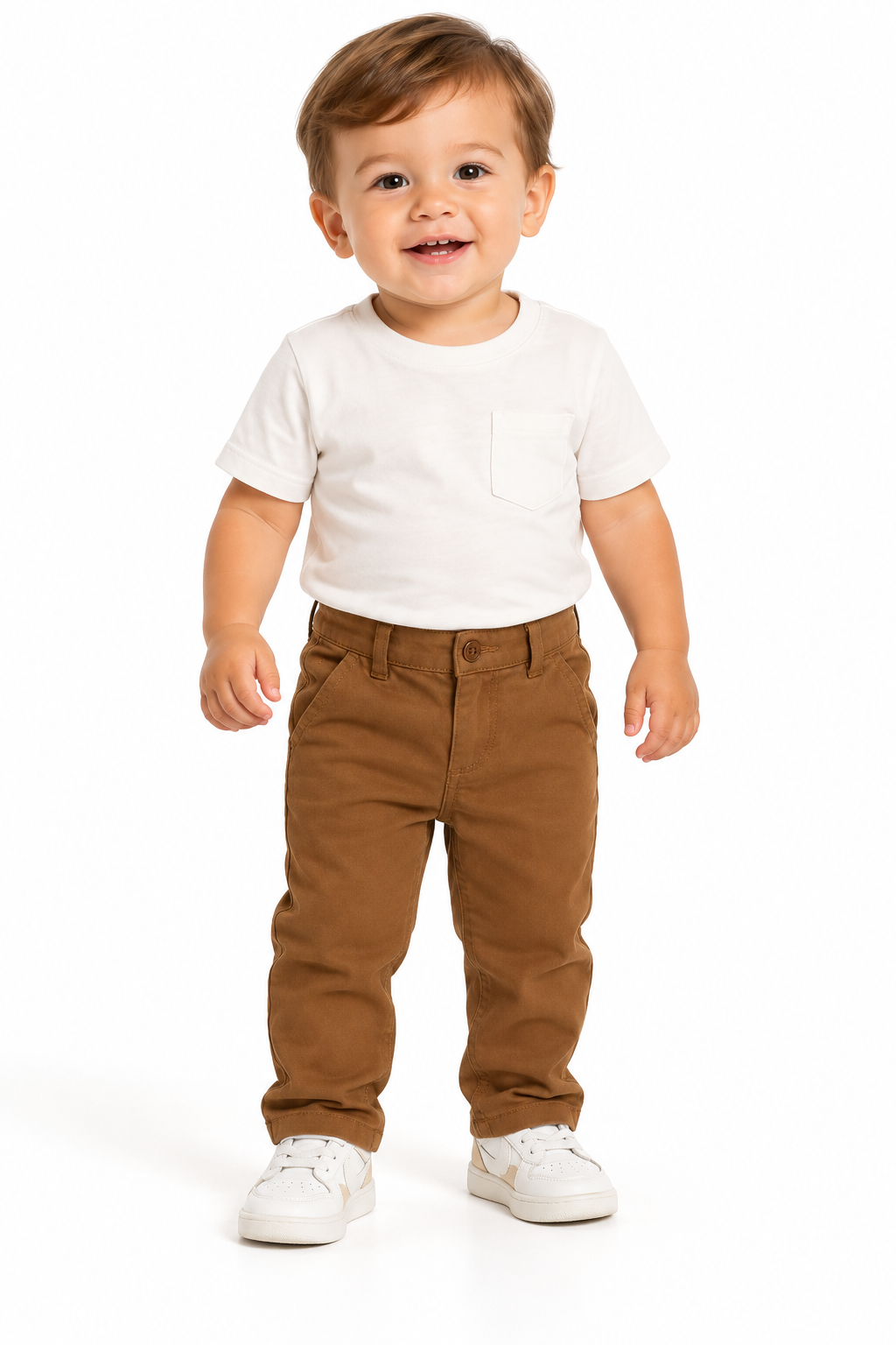 CALCA MASC ALFAIATARIA CRAWLING - 1/3 CARAMELO
