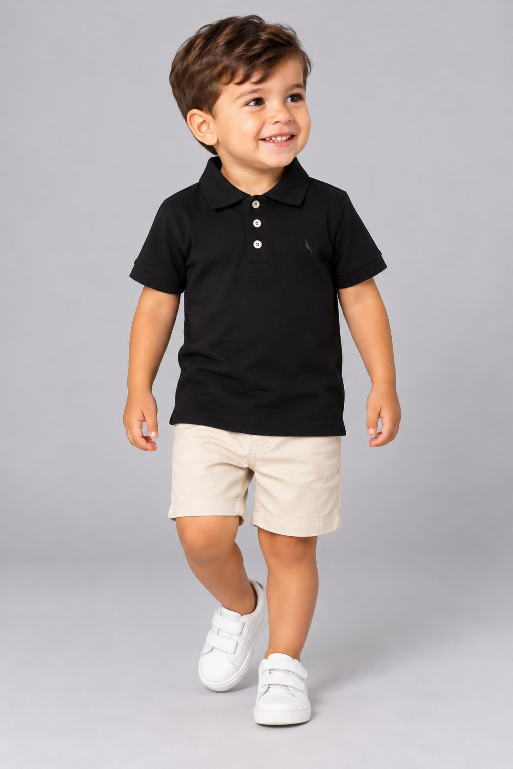 POLO RESERVA MINI PF PIQUET BASICA PRETO