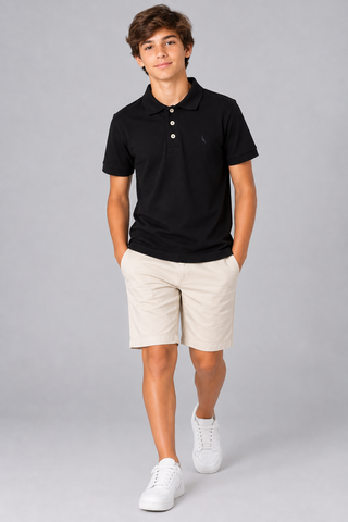 POLO RESERVA MINI PF PIQUET BASICA PRETO