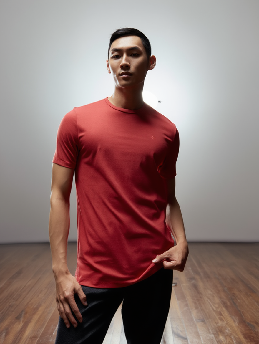 CAMISETA MAS MC ESSENCIAL OGOCHI VERMELHO 0045