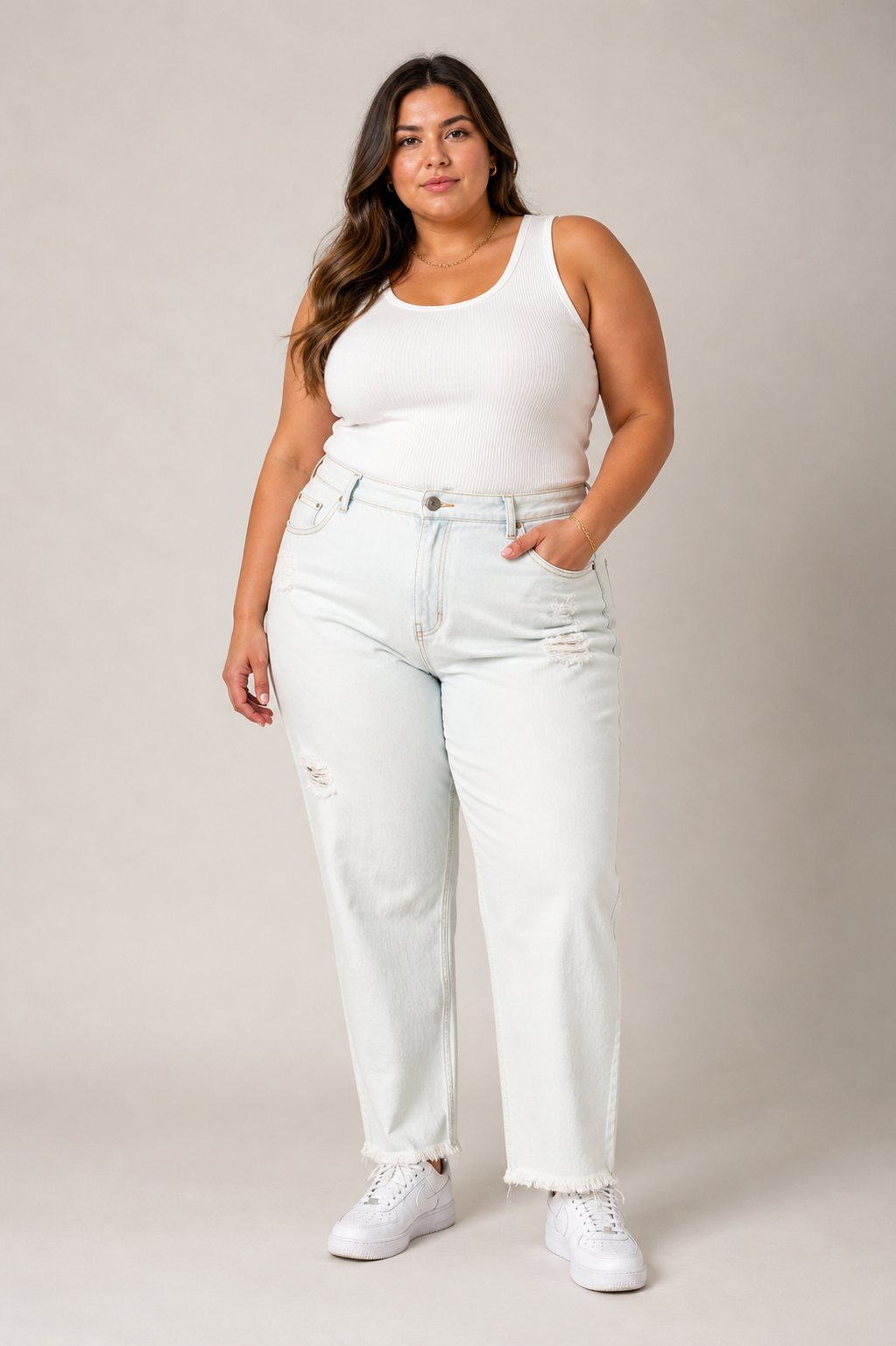 CALCA FEM RETA JEANS CLARO JEANS CLARO