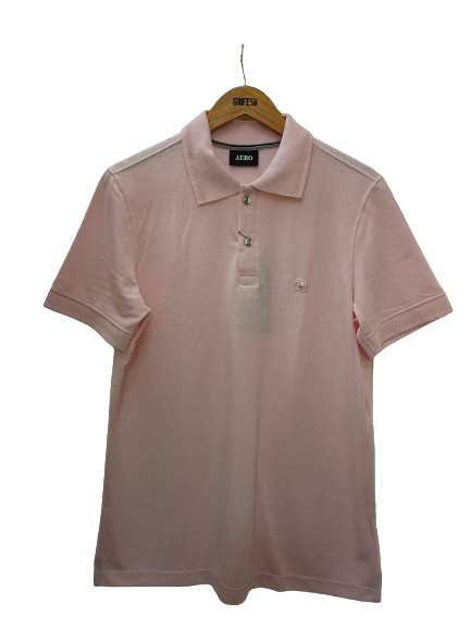 NOVO POLO MC MAS SLIM TERMO C BORDADO ROSA CLARO