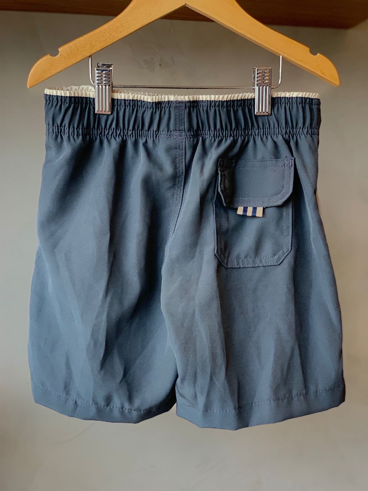 SHORT TACTEL MASC KIDS LISO CINZA ESCURO