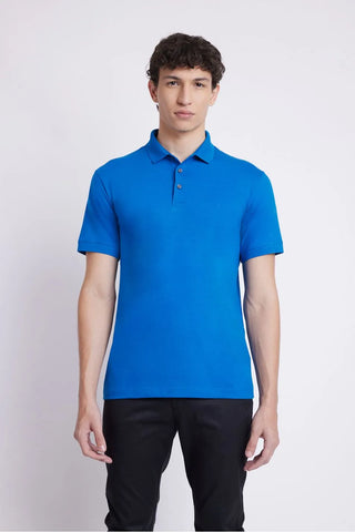 POLO ALGODAO PERUANO PREMIUM SURTON AZUL ROYAL