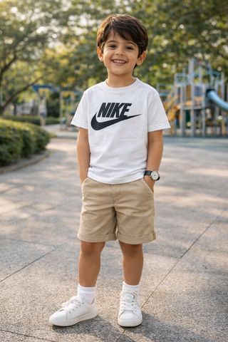 CAMISETA NIKE KIDS MAS FTR EVERGREEN BRANCO 001