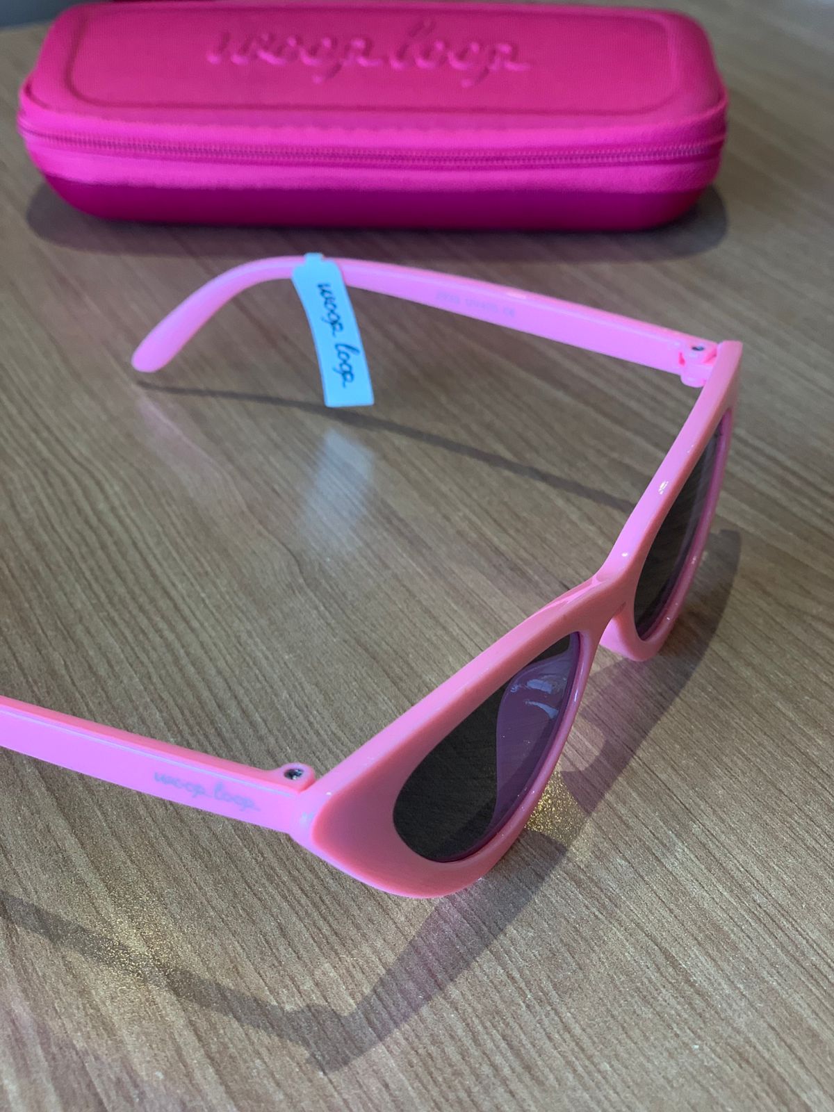 NOVO OCULOS DE SOL INFANTIL WP ACETATO ROSA CLARO