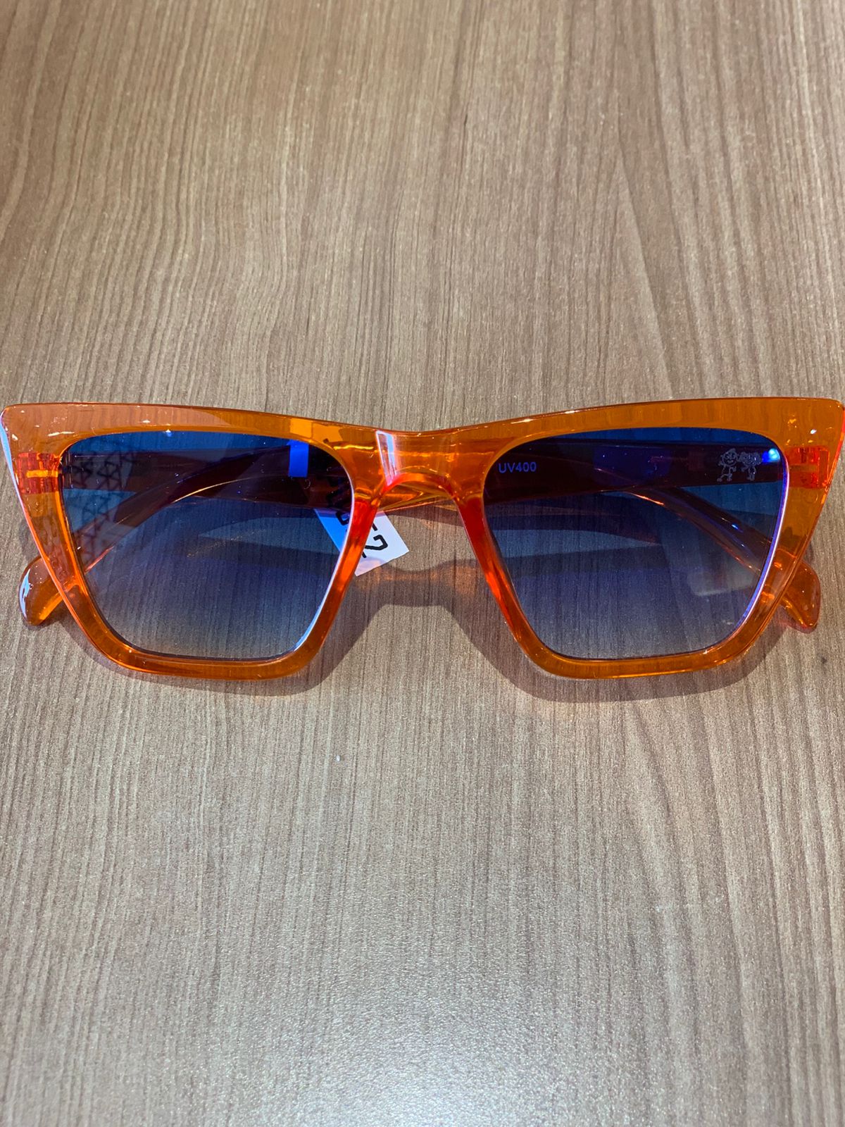 NOVO OCULOS DE SOL INFANTIL WP ACETATO LARANJA
