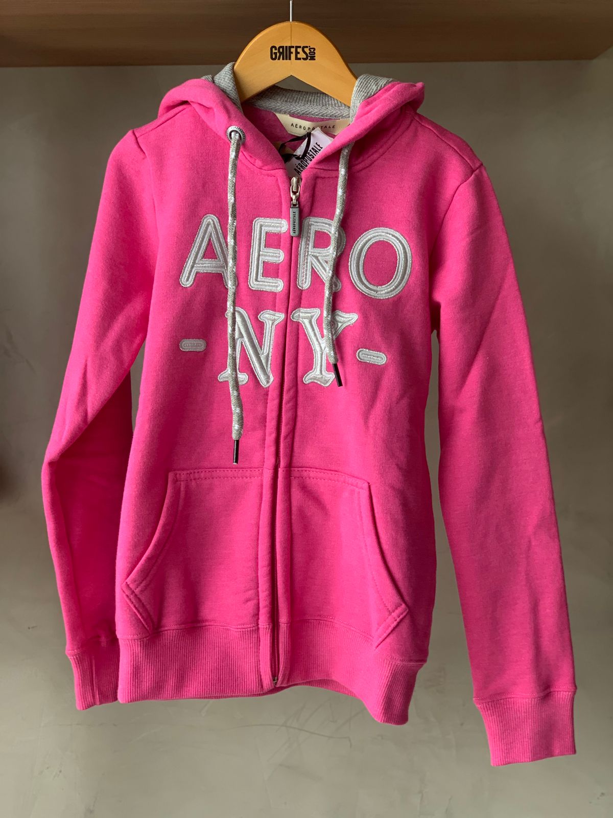 NOVO MOLETOM ABERTO FEM TEEN MESCLA ROSA PINK