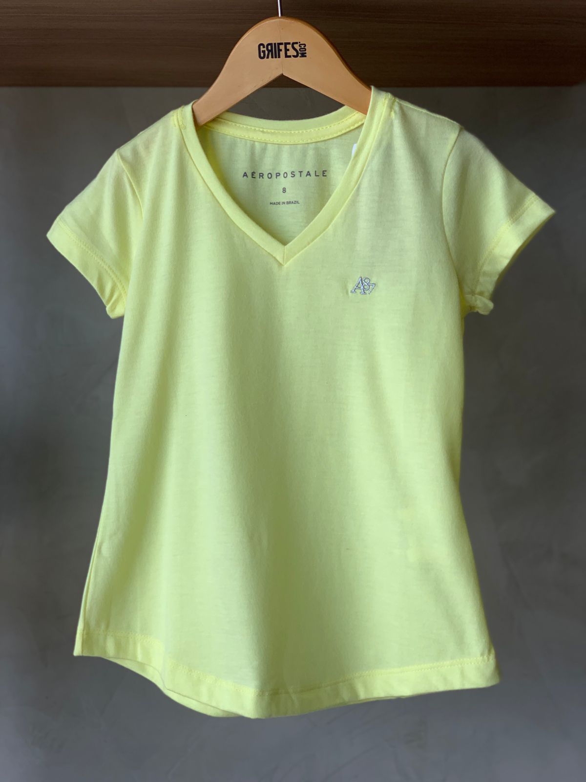 NOVO BLUSA MC FEM TEEN A87 AMARELO CLARO