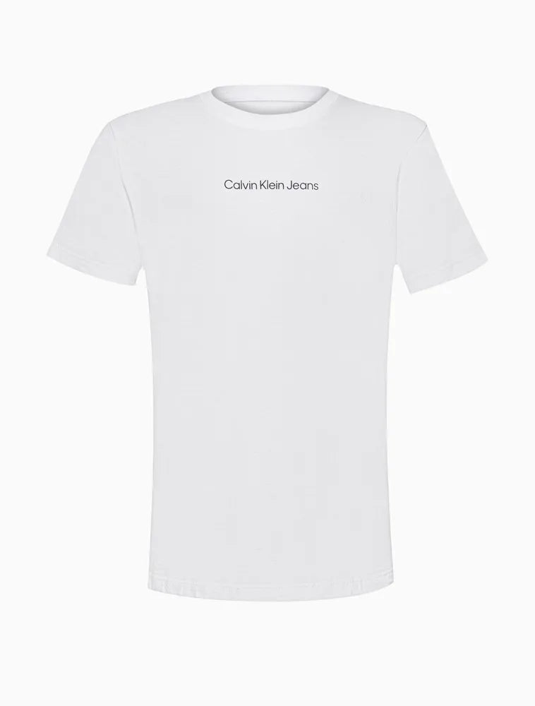 NOVO CAMISETA CKJ KIDS MC LOGO CENTRALIZADO BRANCO