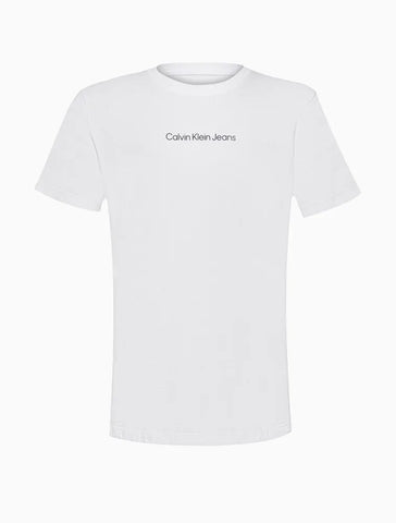 NOVO CAMISETA CKJ KIDS MC LOGO CENTRALIZADO BRANCO
