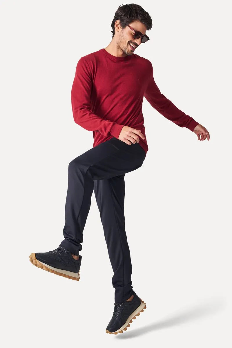 NOVO CASACO TRICOT RSV MAS GOLA CARECA VERMELHO CEREJA