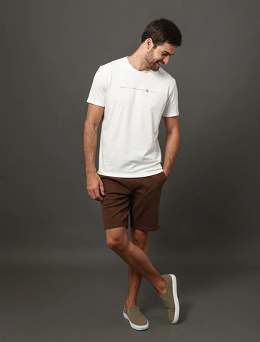 CAMISETA CKJ MAS MC LOGO CALVIN KLEIN CK OFF WHITE