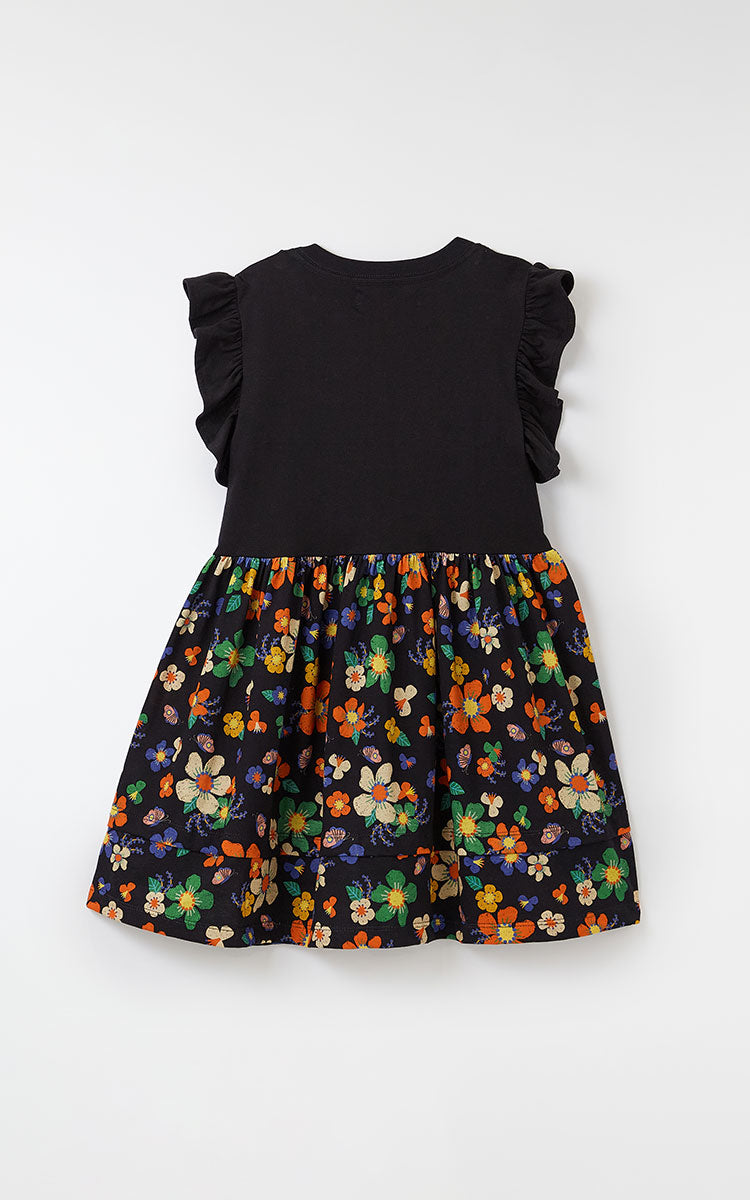 VESTIDO BORDADO SAIA FRESCOR PRETO