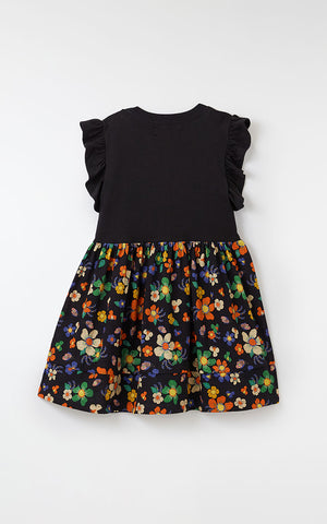 VESTIDO BORDADO SAIA FRESCOR PRETO