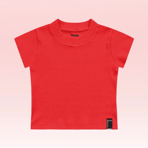 NOVO BLUSA FEM MC C DET GL RED EM RIBANA VERMELHO