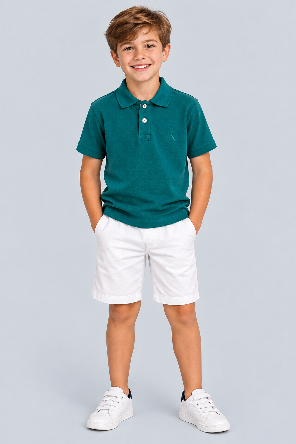 POLO RESERVA MINI PF PIQUET BASICA VERDE BANDEIRA