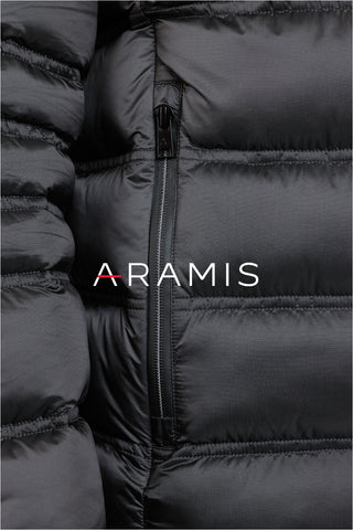 NOVO JAQUETA MAS ARAMIS DE NYLON PUFFER PRETO