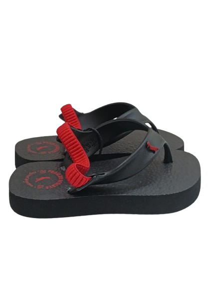 NOVO CHINELO RSV MINI BB RESERVA BEACH PRETO/VERMELHO