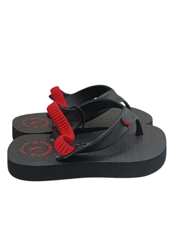 NOVO CHINELO RSV MINI BB RESERVA BEACH PRETO/VERMELHO