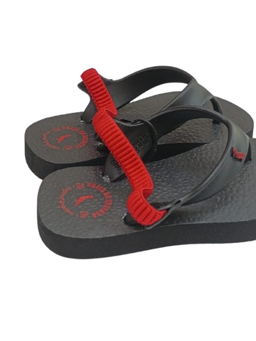 NOVO CHINELO RSV MINI BB RESERVA BEACH PRETO/VERMELHO