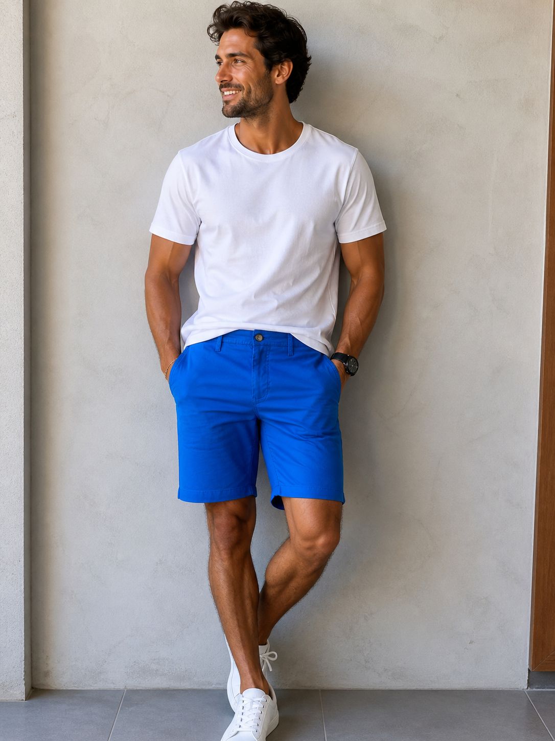 NOVO BERMUDA RSV MASC CASUAL NEW ONE AZUL ROYAL