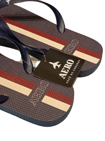 NOVO CHINELO MAS CASUAL LISTRA AERO AZUL MARINHO