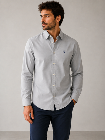 NOVO CAMISA RSV MASC ML PARATY CONTRASTE CINZA CONCRETO