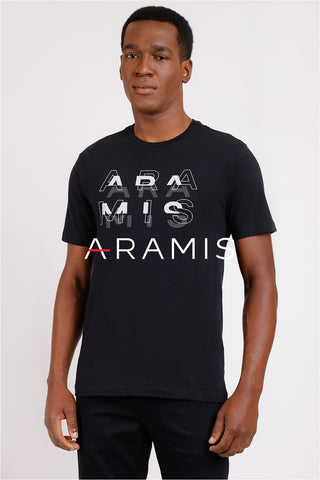 NOVO CAMISETA MAS MC EST ARAMIS DESLOCADO PRETO