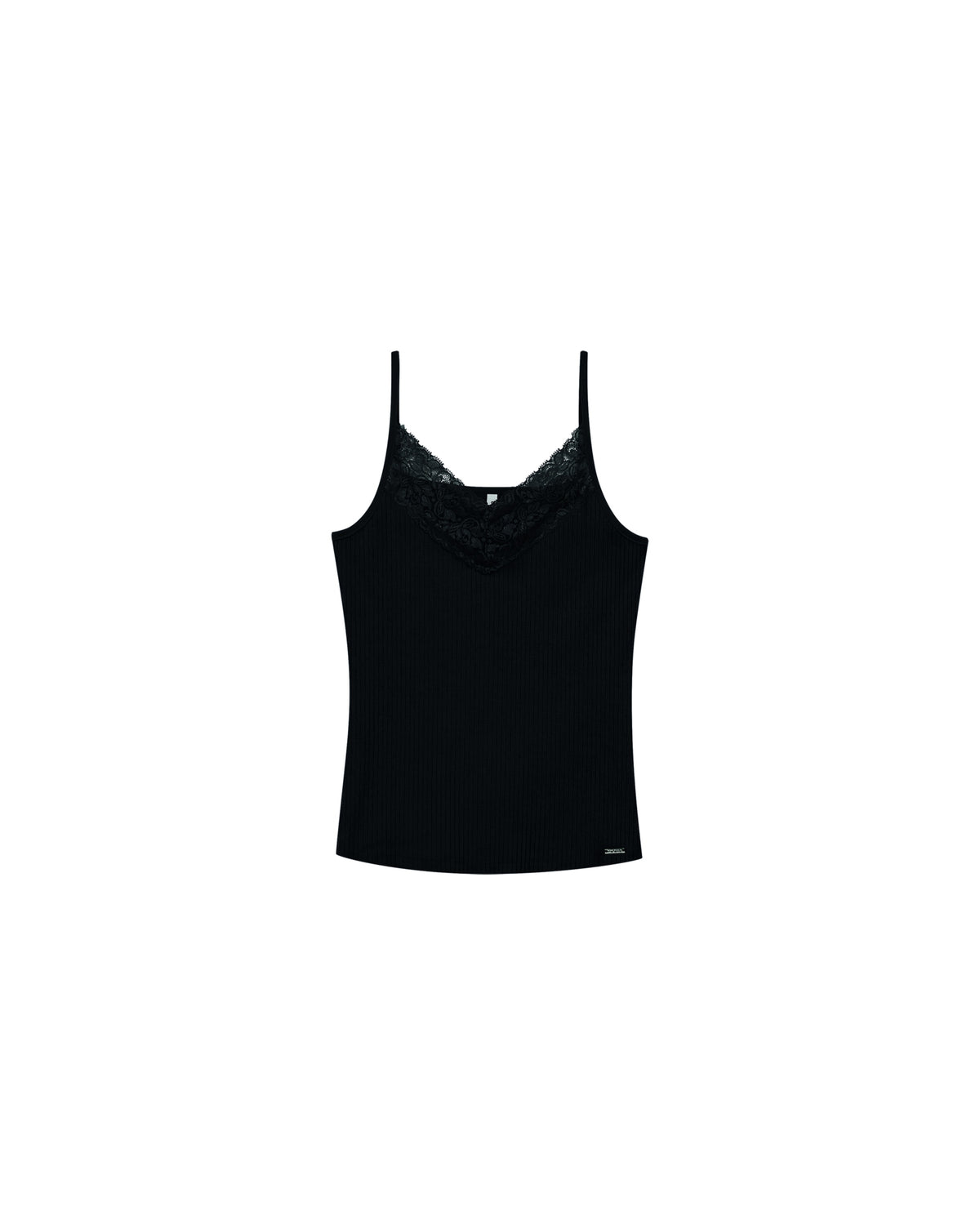REGATA FEM EM RIBANA DET RENDA PRETO