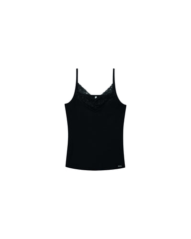 REGATA FEM EM RIBANA DET RENDA PRETO