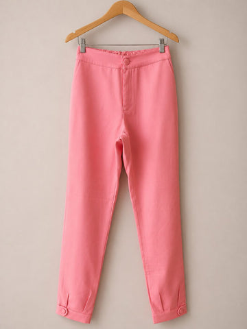CALCA FEM ALFA BOLSO FACA E PUNHO BOT ROSA